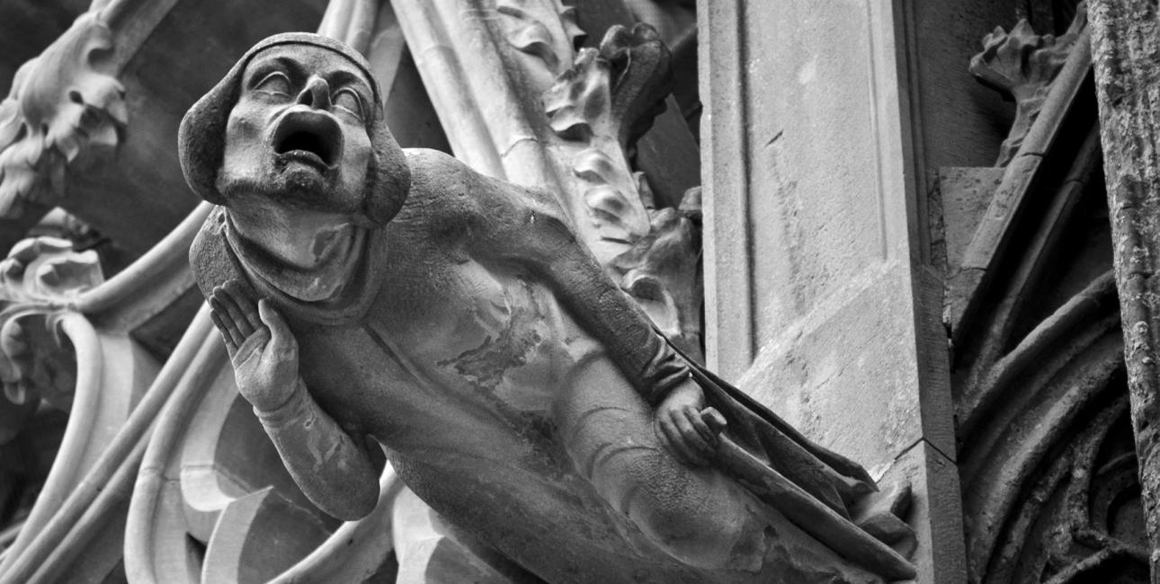 Gargoyle fra Basilique Saint-Nazaire-et-Saint-Celse, Carcassonne. Foto: Shutterstock.