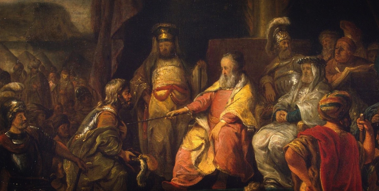 Jetro og Moses. Maleri af Ferdinand Bol, ca. 1655.