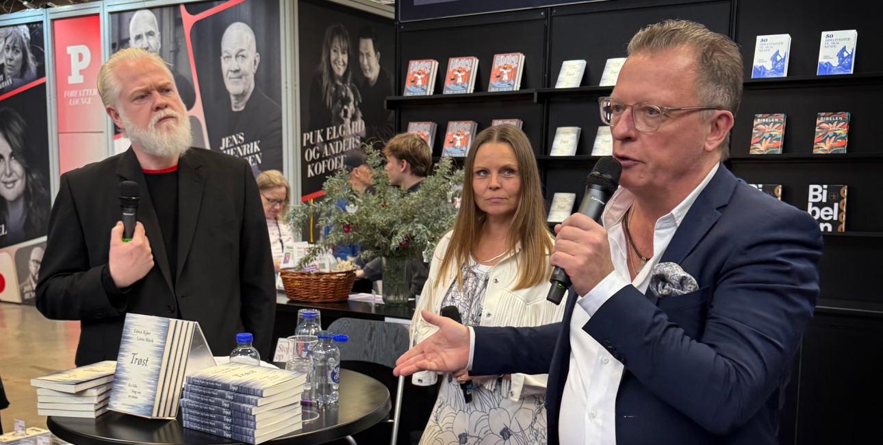 Arrangement om bogen "Trøst" på Bogforum 2025.