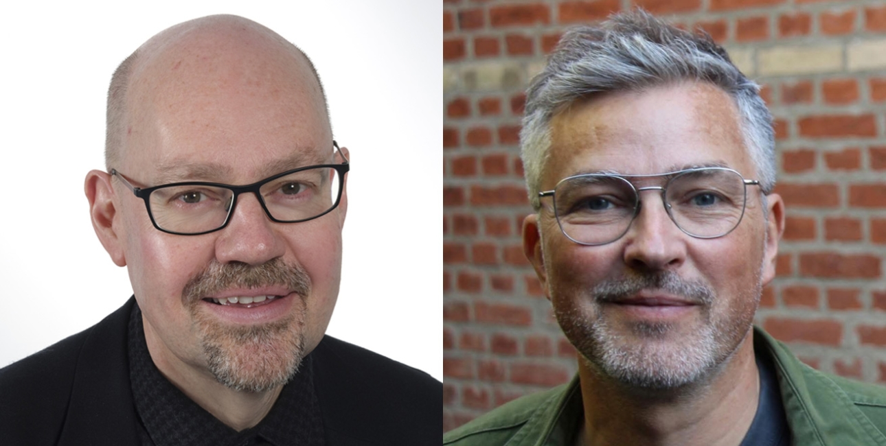 Jesper Høgenhaven og Kasper Bro Larsen. Foto. KU/AU.
