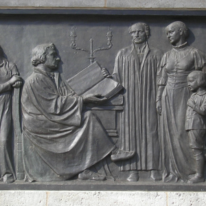 Relief på Lutherskolen i Erfurt