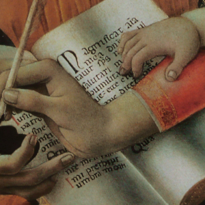 Sektion af "Madonna del Magnificat" - Sandro Botticelli