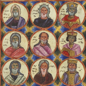 Stamtræ fra Bibelen. Illustration af Toros Roslin, 1200-tallet. Kilde: Wikimedia Commons.