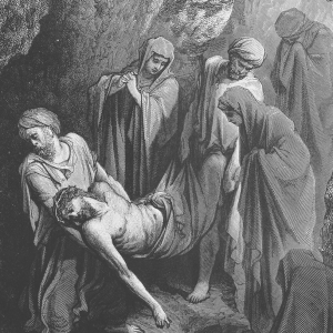 Jesus' begravelse. Illustration af Gustave Doré. Foto: Nicku / Shutterstock.com.