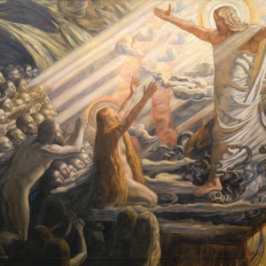 Kristus i de dødes rige. Maleri af Joakim Skovgaard, 1891-1894. Kilde: Statens Museum for Kunst.