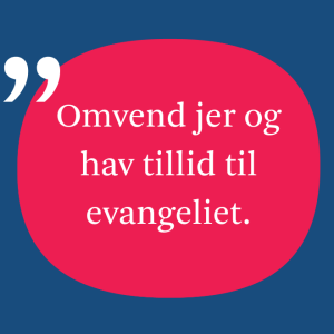 Citat fra Markusevangeliet kapitel 1 i prøveoversættelse.