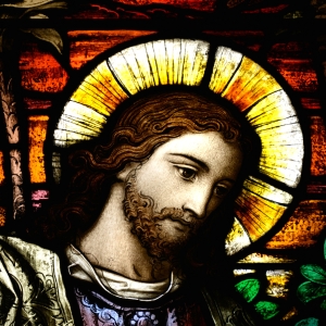 Jesus. Glasmosaik fra kirke i Covington, Kentucky. Foto: Jurgen Wegner / Shutterstock.