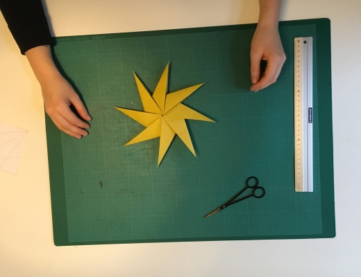 Origami-julestjerne