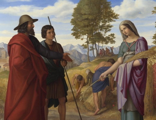 Ruths Bog. Maleria af Julius Schnorr von Carolsfeld, ca. 1828. Kilde: Wikimedia Commons.