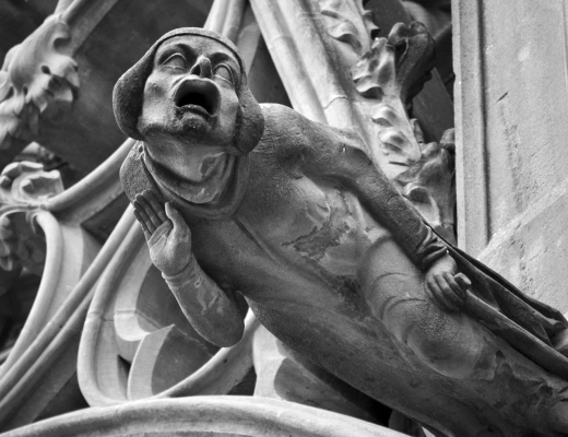 Gargoyle fra Basilique Saint-Nazaire-et-Saint-Celse, Carcassonne. Foto: Shutterstock.