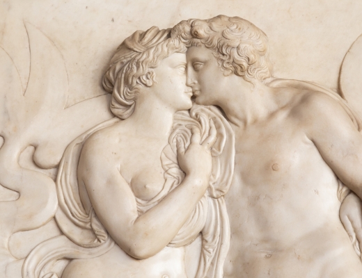 Kys. Relief fra springvand i Firenze, 1500-tallet. Foto: Paolo Gallo / Shutterstock.com.