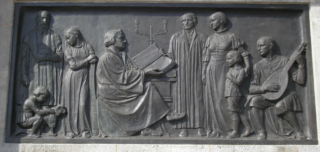 Relief på Lutherskolen i Erfurt