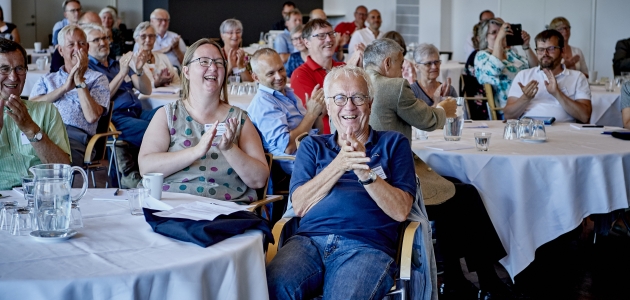 Grin i salen, Repræsentantskabsmøde 2018. Foto: Carsten Lundager. 