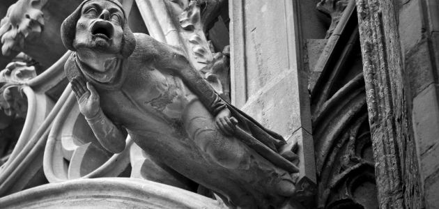 Gargoyle fra Basilique Saint-Nazaire-et-Saint-Celse, Carcassonne. Foto: Shutterstock.