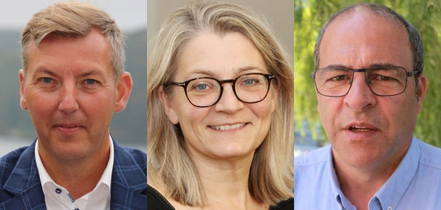 Tre bestyrelsesmedlemmer 2022. Foto: Privatfoto, Rikke Thomassen, Frederik Münchow.