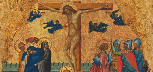 Korsfæstelsen. Maleri af Paolo Veneziano, ca. 1345. Kilde: Samuel H. Kress Collection.