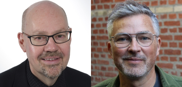 Jesper Høgenhaven og Kasper Bro Larsen. Foto. KU/AU.