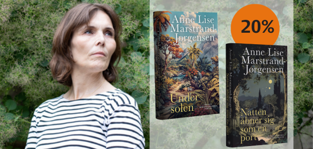 Læs Anne Lise Marstrand-Jørgensens prisroste romaner over Det Gamle og Det Nye Testamente – med 20 % rabat i webshoppen.