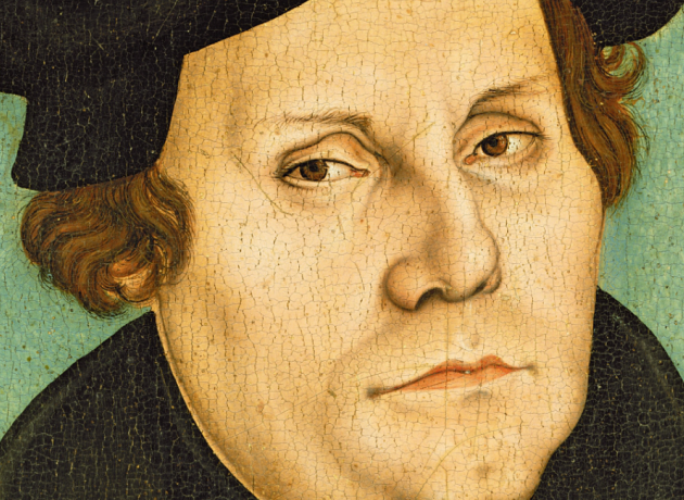 Portræt af Martin Luther fra 1528 af Lucas Cranach den Ældre