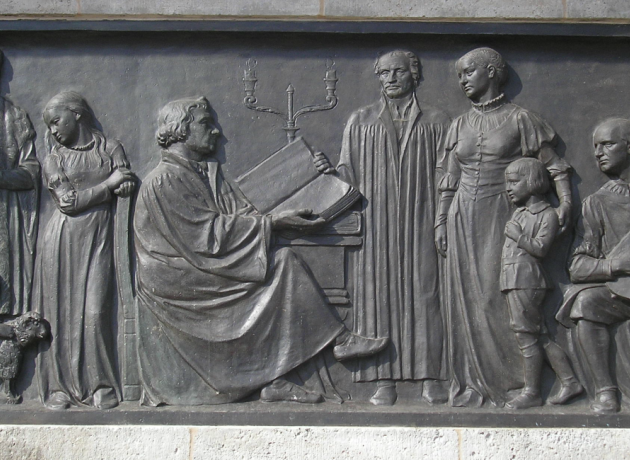 Relief på Lutherskolen i Erfurt