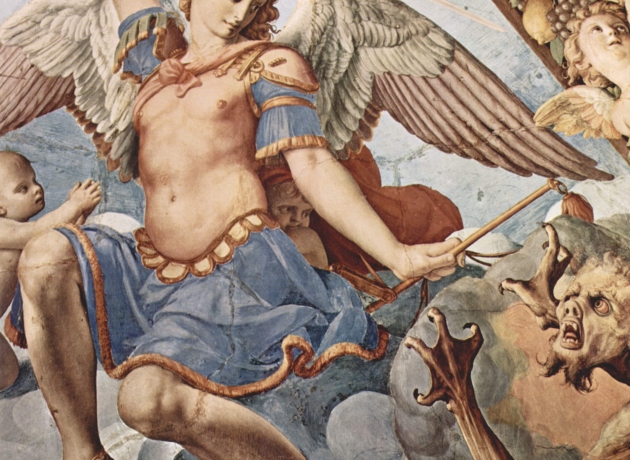 Ærkeenglen Mikael, malet af Bronzino. Foto: Wikimedia Commons.