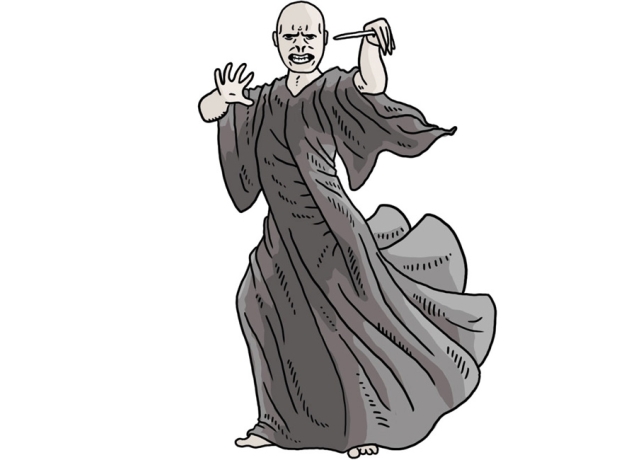 Lord Voldemort. Illustreret af Marie Dyekjær Eriksen.
