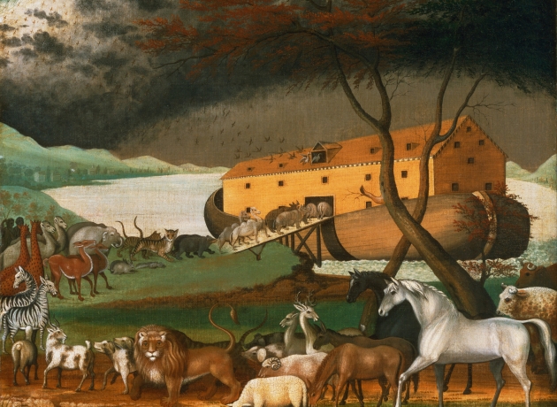 Noas ark. Maleri af Edward Hicks, 1846. Kilde: Wikimedia Commons.