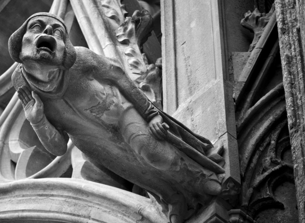 Gargoyle fra Basilique Saint-Nazaire-et-Saint-Celse, Carcassonne. Foto: Shutterstock.