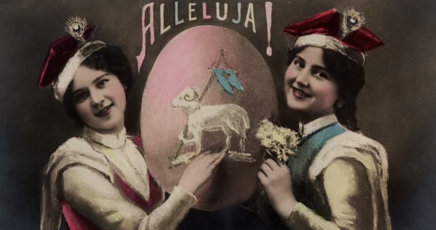 Hallelujah. Polsk postkort fra ca. 1900.