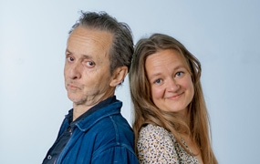 Kim Fupz Aakeson og Signe Kjær. Foto: Carsten Lundager.